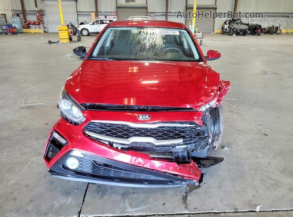 3KPF24AD7KE019782 2019 KIA FORTE Red Vista frontal