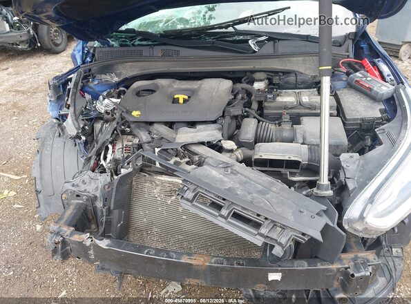 3KPF24AD7KE057464 2019 KIA FORTE Blue Rear view