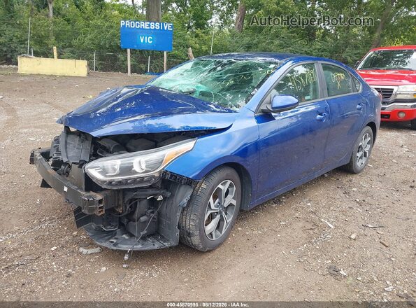 3KPF24AD7KE057464 2019 KIA FORTE Blue Front left