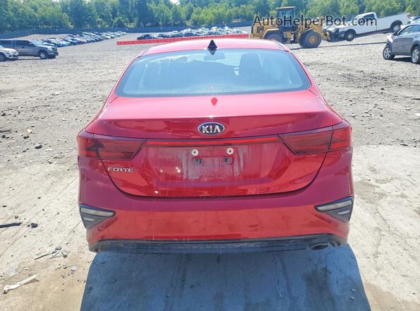 3KPF24AD7KE096488 2019 KIA FORTE Red Widok z tyłu