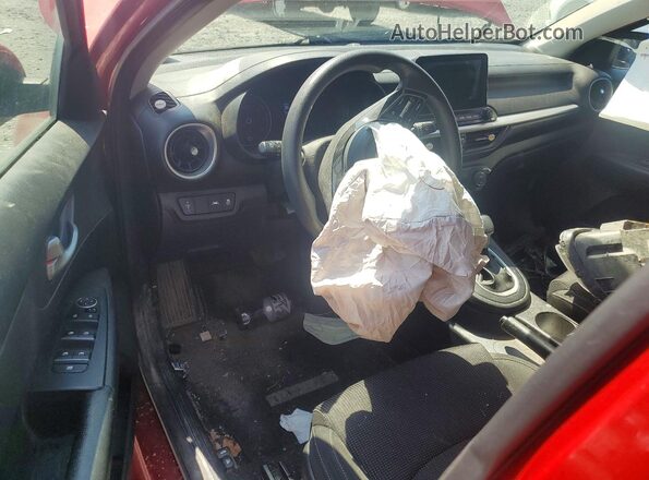3KPF24AD7KE096488 2019 KIA FORTE Red Widok deski rozdzielczej