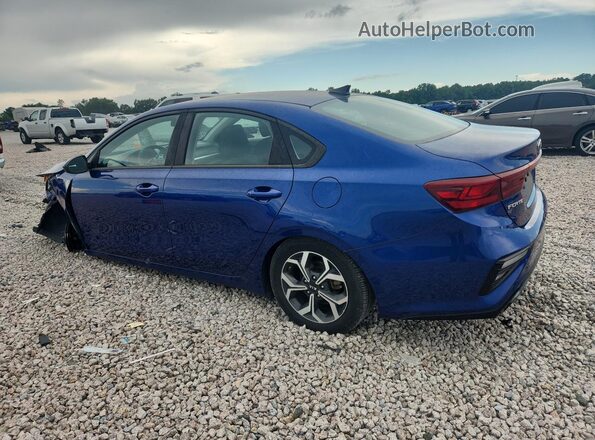 3KPF24AD7KE116285 2019 KIA FORTE Blue Trasero izquierdo