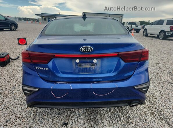 3KPF24AD7KE116285 2019 KIA FORTE Blue Vista trasera