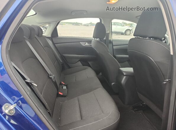 3KPF24AD7KE116285 2019 KIA FORTE Blue Vista de los asientos traseros