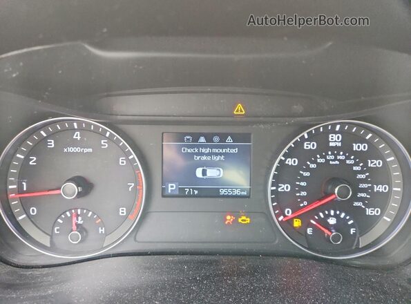 3KPF24AD7KE136486 2019 KIA FORTE Black Widok zestawu wskaźników