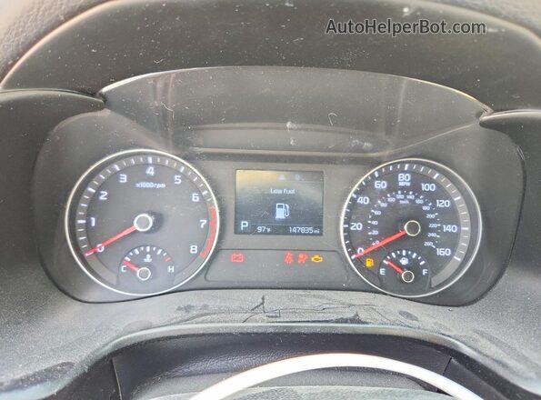 3KPF24AD7LE158828 2020 KIA FORTE White Вид щитка приладів