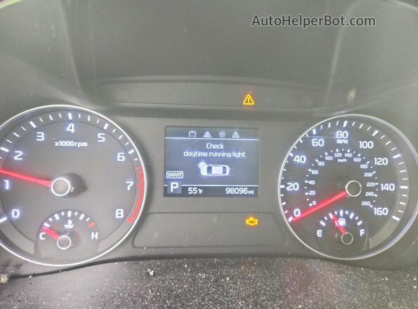 3KPF24AD7LE193952 2020 KIA FORTE Blue Вид щитка приладів