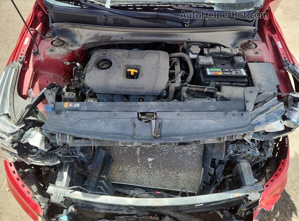 3KPF24AD7ME270661 2021 KIA FORTE Красный Вид задней части салона