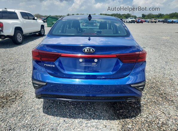 3KPF24AD7ME317994 2021 KIA FORTE Синий Вид сзади