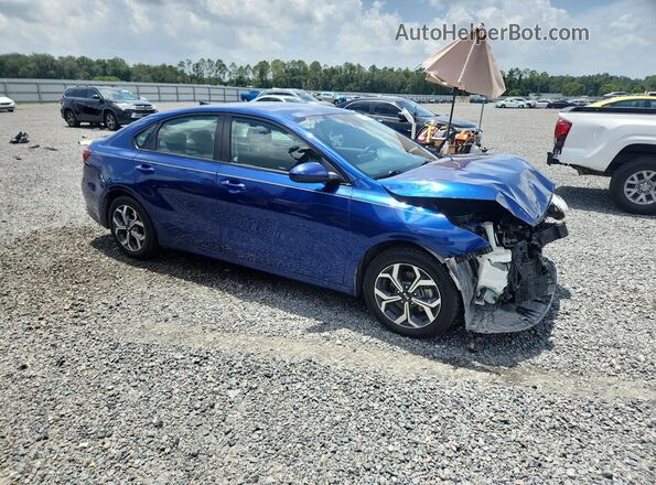 3KPF24AD7ME317994 2021 KIA FORTE Синий Передняя правая четверть