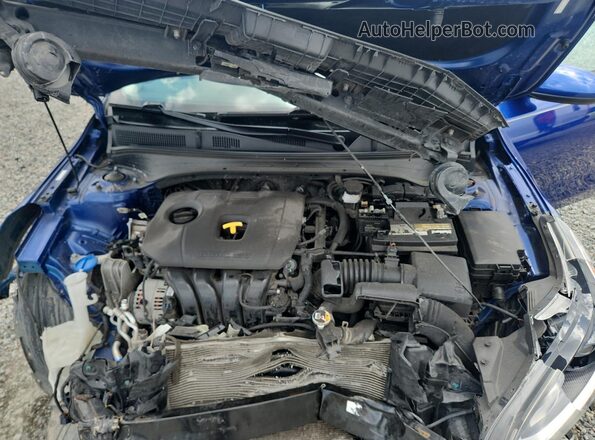 3KPF24AD7ME317994 2021 KIA FORTE Синий Вид задней части салона