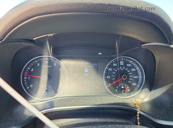3KPF24AD7ME408716 2021 KIA FORTE Белый Вид щитка приборов