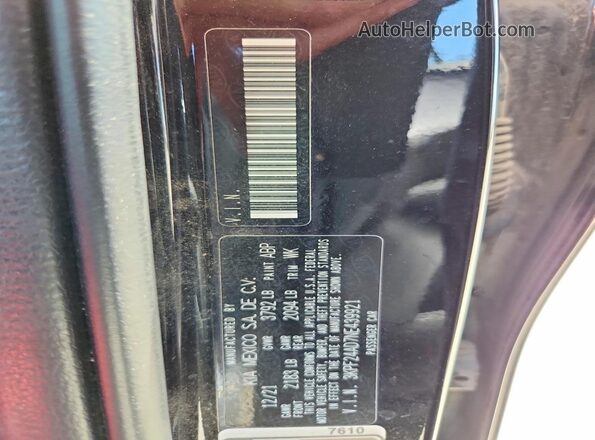 3KPF24AD7NE439921 2022 KIA FORTE Черный Вид наклейки с VIN-кодом