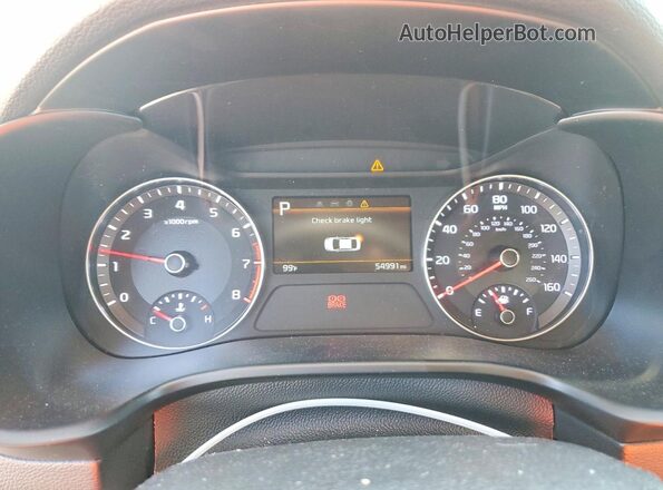 3KPF24AD7NE481859 2022 KIA FORTE Gray Вид щитка приладів