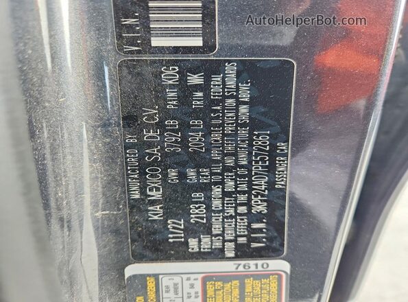 3KPF24AD7PE572861 2023 KIA FORTE Gray Engine compartment view