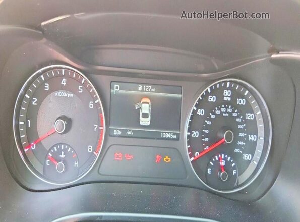 3KPF24AD7RE821498 2024 KIA FORTE White Вид щитка приладів