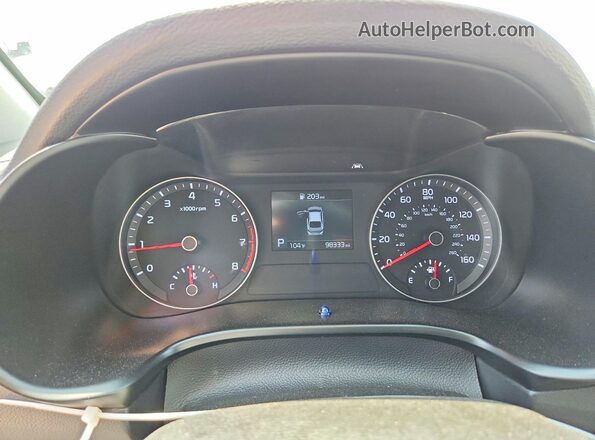 3KPF24AD8KE052418 2019 KIA FORTE Black ხელსაწყოთა პანელის ხედი