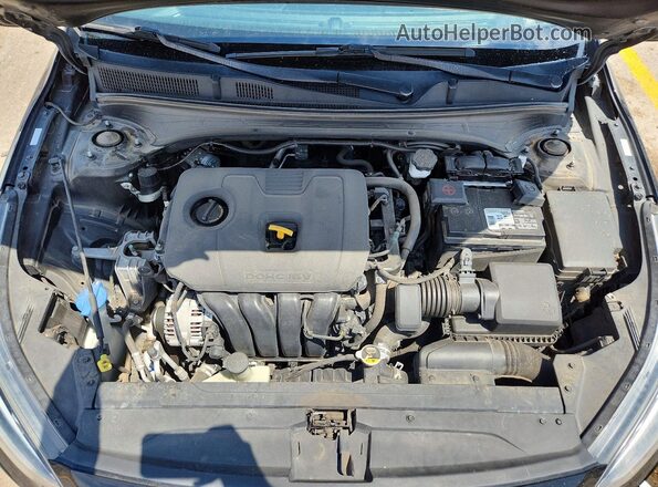 3KPF24AD8KE052418 2019 KIA FORTE Black უკანა სალონის ხედი