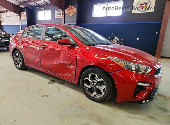 3KPF24AD8KE059188 2019 KIA FORTE Red Front right