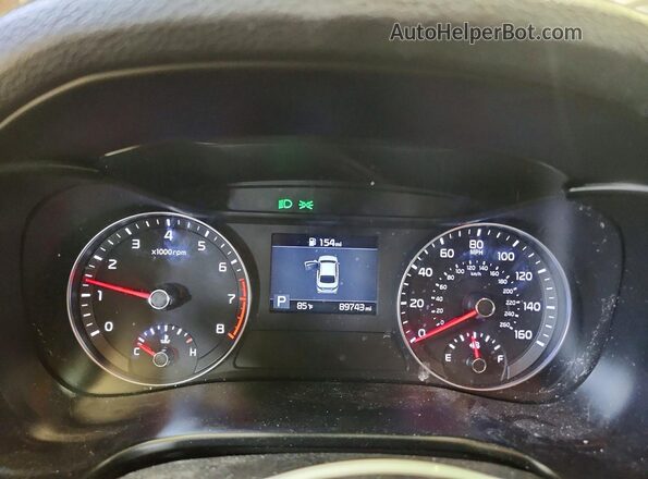 3KPF24AD8KE059188 2019 KIA FORTE Red Instrument cluster view