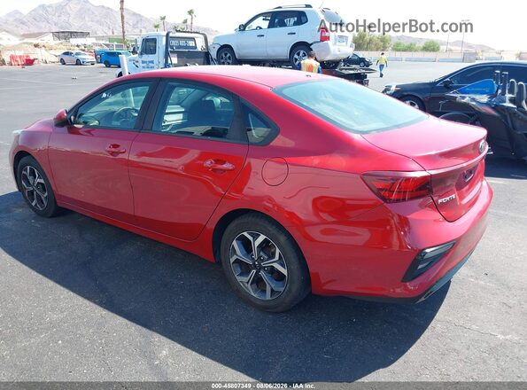 3KPF24AD8KE072667 2019 KIA FORTE Red Trasero izquierdo