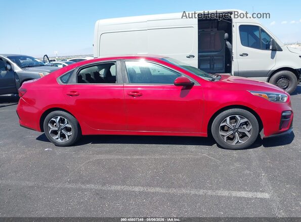 3KPF24AD8KE072667 2019 KIA FORTE Red Vista frontal