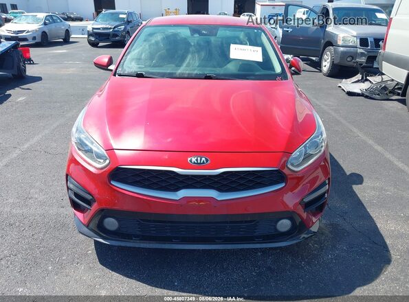 3KPF24AD8KE072667 2019 KIA FORTE Red Vista del salpicadero