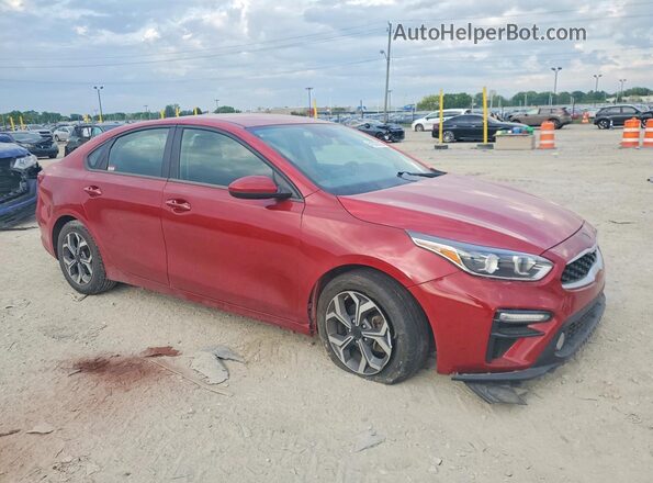3KPF24AD8KE083488 2019 KIA FORTE Red Front right