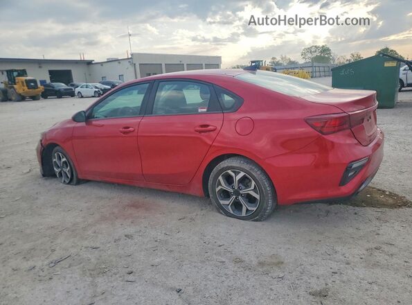 3KPF24AD8KE083488 2019 KIA FORTE Red Rear left