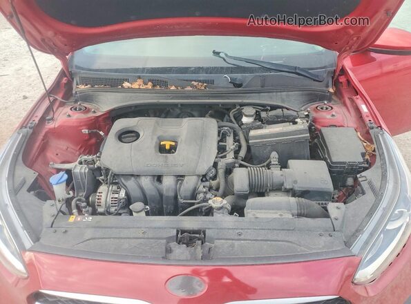 3KPF24AD8KE083488 2019 KIA FORTE Red Rear interior view