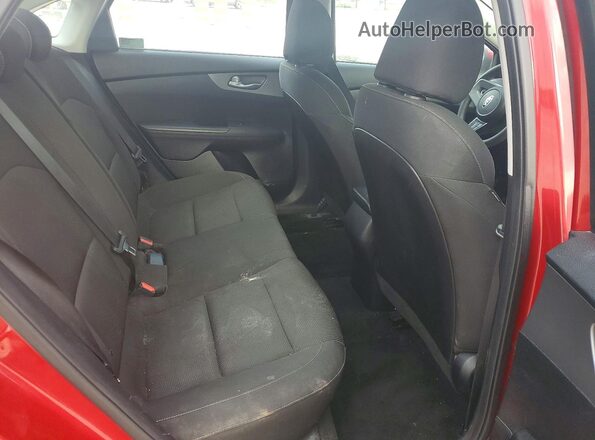 3KPF24AD8KE083488 2019 KIA FORTE Red Rear seats view