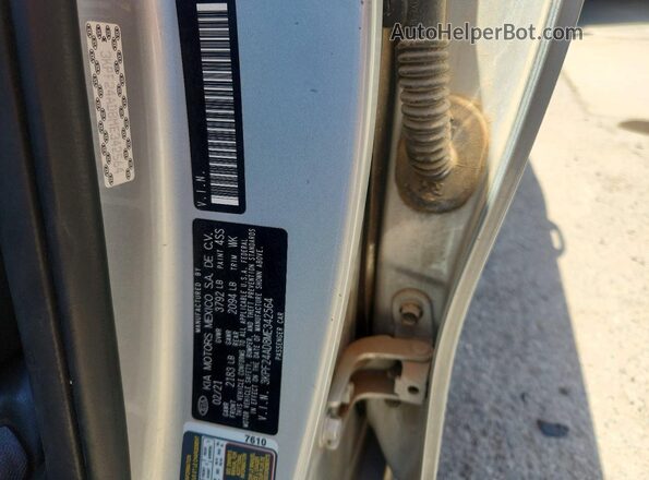 3KPF24AD8ME342564 2021 KIA FORTE Серый Вид наклейки с VIN-кодом