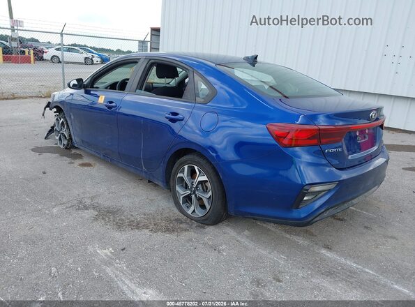 3KPF24AD8ME343777 2021 KIA FORTE Blue Trasero izquierdo