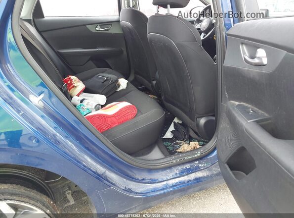 3KPF24AD8ME343777 2021 KIA FORTE Blue Vista de la etiqueta del VIN