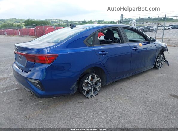 3KPF24AD8ME343777 2021 KIA FORTE Blue Trasero derecho