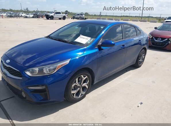 3KPF24AD8ME364046 2021 KIA FORTE Blue Przód lewy