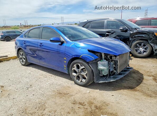 3KPF24AD8ME412581 2021 KIA FORTE Blue Przód prawy