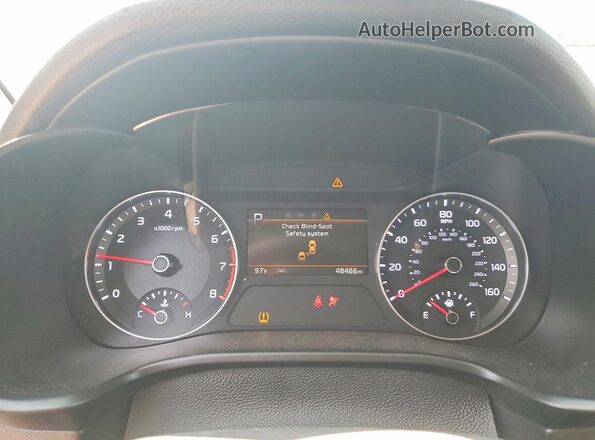 3KPF24AD8NE467596 2022 KIA FORTE Черный Вид щитка приборов