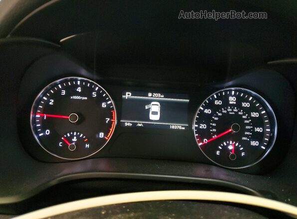 3KPF24AD8RE821655 2024 KIA FORTE Blue Widok zestawu wskaźników
