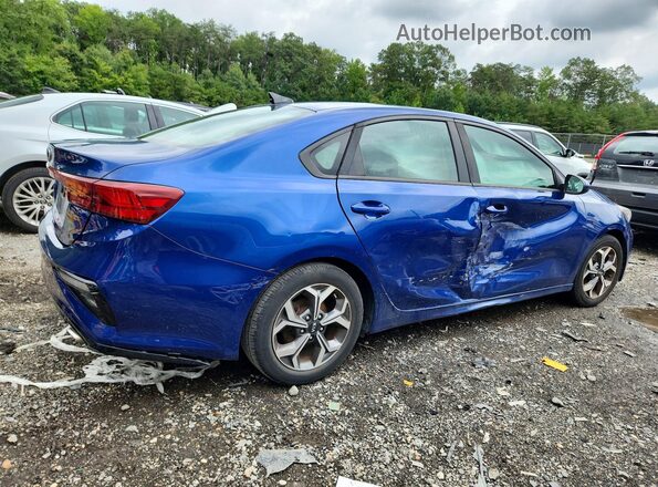 3KPF24AD9KE067784 2019 KIA FORTE Синий Задняя правая четверть