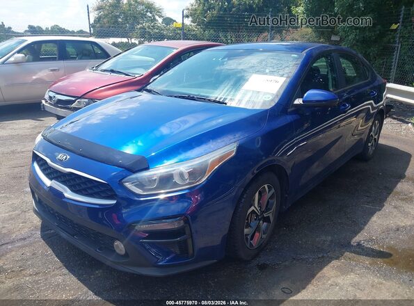 3KPF24AD9KE118930 2019 KIA FORTE Blue Przód lewy
