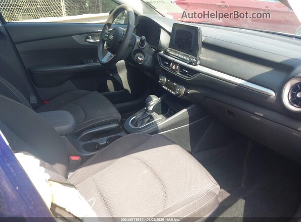 3KPF24AD9KE118930 2019 KIA FORTE Blue Widok wnętrza z przodu