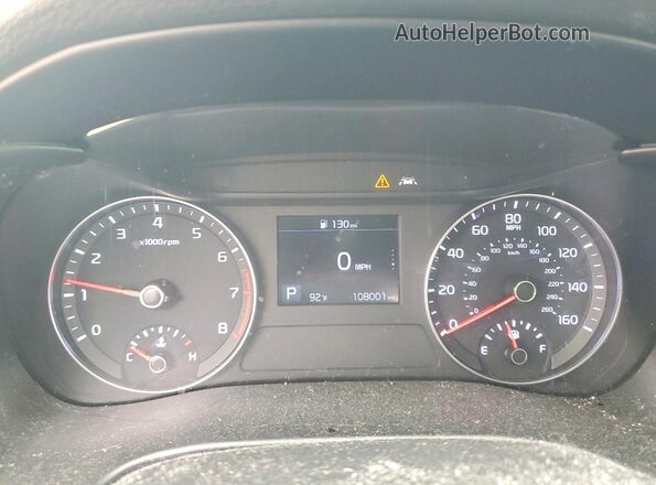 3KPF24AD9LE196254 2020 KIA FORTE Black Вид щитка приладів