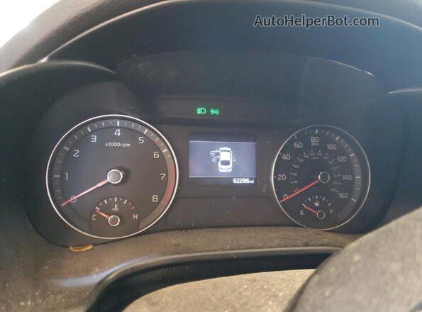 3KPF24AD9LE252497 2020 KIA FORTE Blue Вид щитка приладів