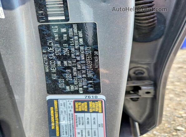 3KPF24AD9PE615273 2023 KIA FORTE Gray VIN sticker view