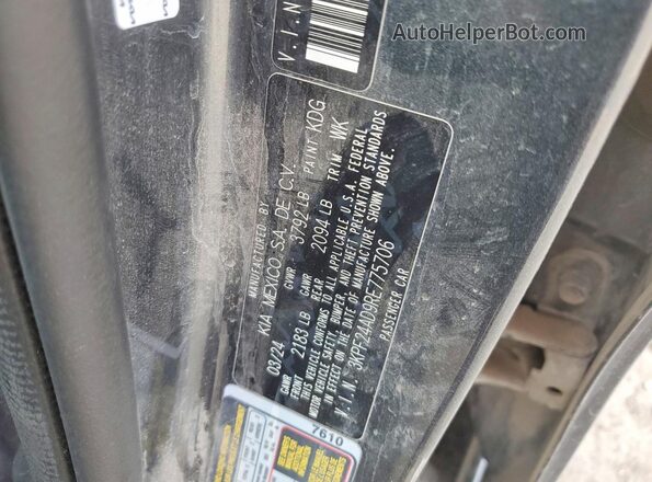 3KPF24AD9RE775706 2024 KIA FORTE Gray ძრავის განყოფილების ხედი