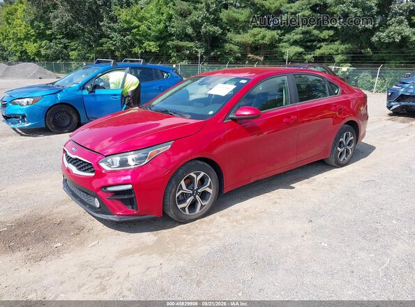 3KPF24ADXKE009988 2019 KIA FORTE Red Передня ліва чверть