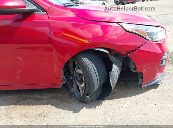 3KPF24ADXKE009988 2019 KIA FORTE Red Вид щитка приладів