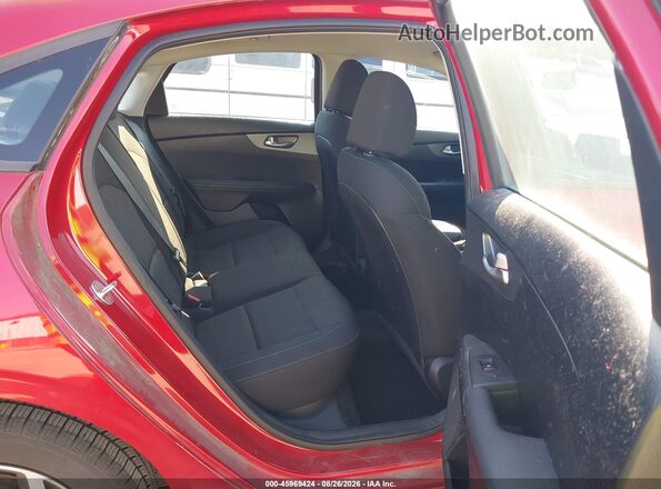3KPF24ADXKE075165 2019 KIA FORTE Red Vista de la etiqueta del VIN