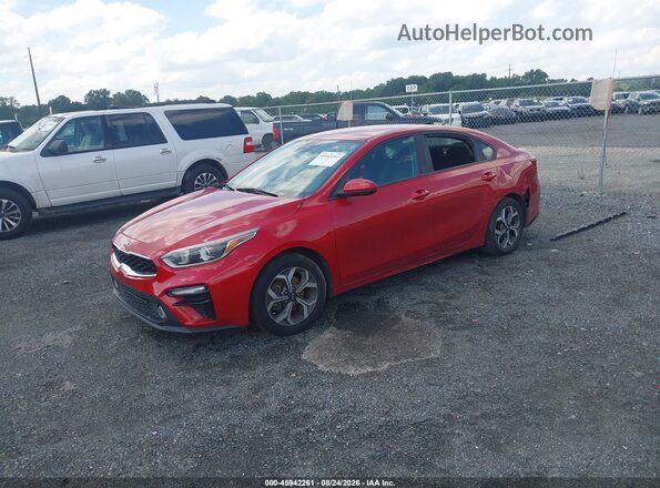 3KPF24ADXKE111193 2019 KIA FORTE Red Передня ліва чверть